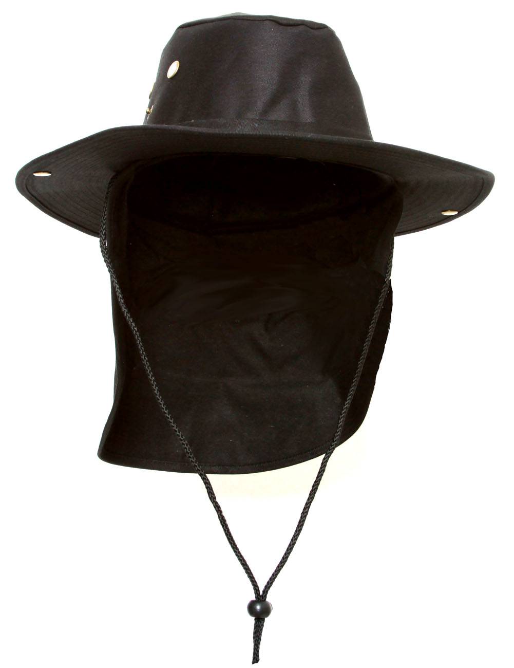 Top Headwear Safari Explorer Bucket Hat With Flap Neck Cover